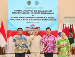 Saksikan MoU Antara Kanwil BPN Provinsi Sulut dengan Lembaga Keagamaan, Menteri Nusron Tekankan Implementasi yang Cepat dan Konkret