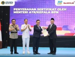 Serahkan Sertipikat Hak Pakai untuk Lemhannas RI, Menteri Nusron: Perkuat Kepastian Hukum Aset Negara