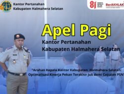 Apel Pagi Kantor Pertanahan Halmahera Selatan