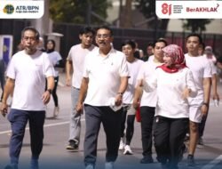 Rehat Sejenak dari Aktivitas Kantor, Kementerian ATR/BPN Adakan Slow Run Rutin Sepulang Kerja