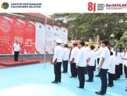 Kantah Halsel Gelar Apel Deklarasi Zona Integritas