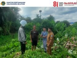 Demi Kepastian Hukum, KANTAH Halmahera Selatan Gelar Kegiatan Pengukuran