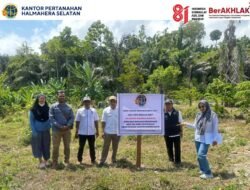 Akselerasi Sertifikasi Tanah, Kantah Halsel Gelar Peninjauan Lapangan di Pulau Bacan