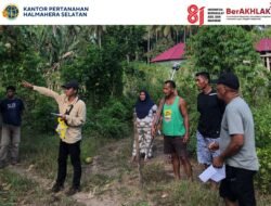Wujudkan Tertib Administrasi Pertanahan, BPN Halmahera Selatan Gelar Kegiatan PTSL di Desa Wayaloar Kec. Obi Selatan