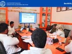 Tingkatkan Layanan, Kantah Halsel Ikuti Sosialisasi Layanan Perintis via Zoom