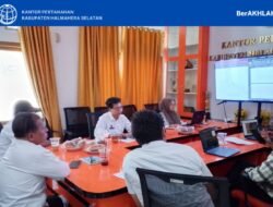 Gelar Rapat Evaluasi, Kantah Halsel Bedah Hasil Verifikasi Lapangan Bareng Bank Tanah